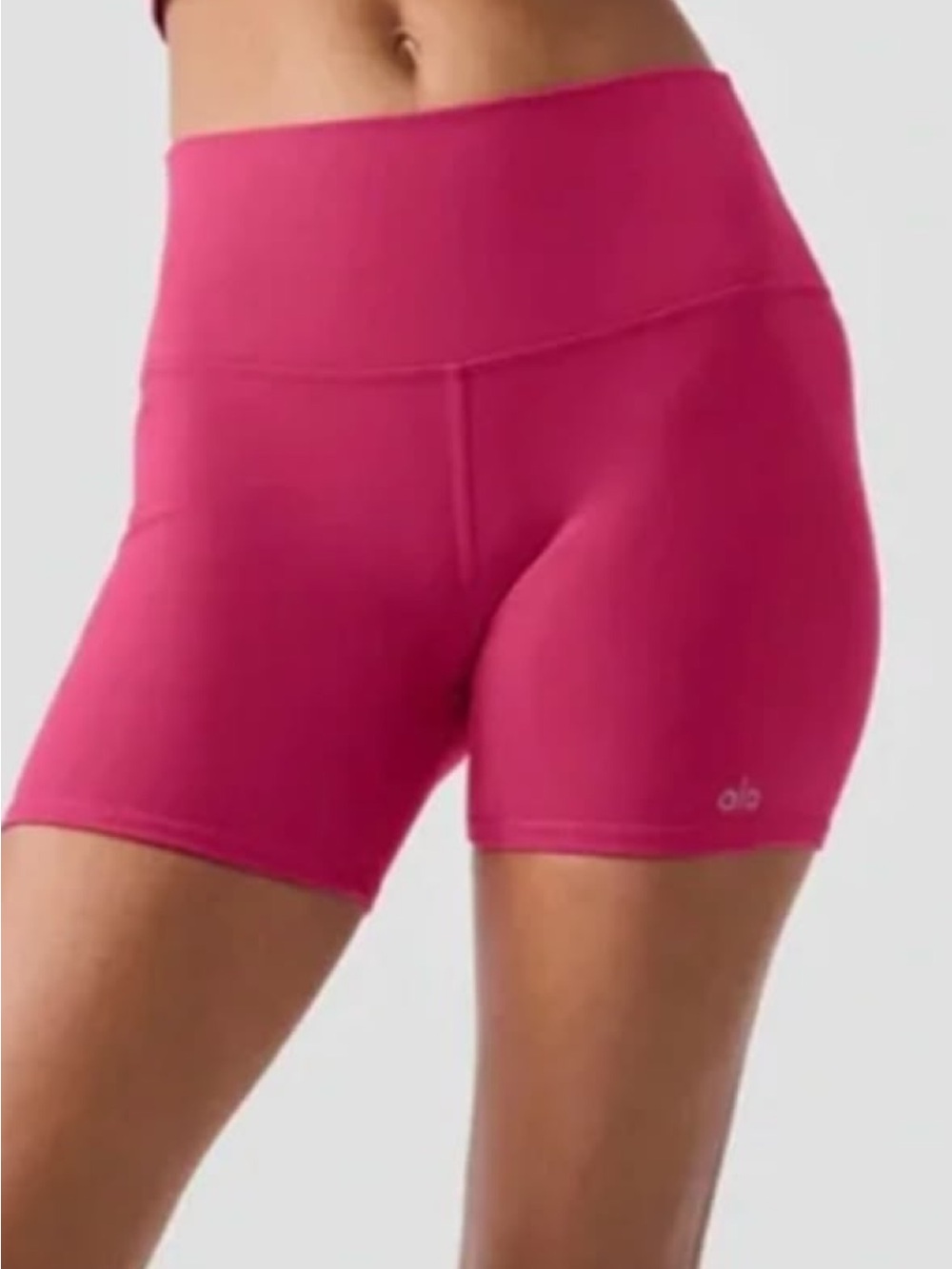 ALO Yoga High-Rise Fuchsia Bike Shorts